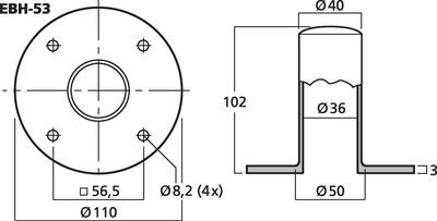 MONACOR EBH-53 Stativeinsatz