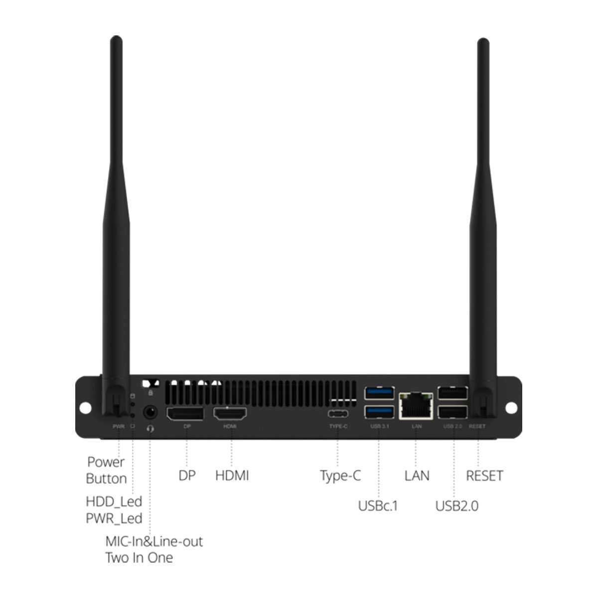 Legamaster 7-861372-00 AL OPS Computer AL-i7-1255U barebone 