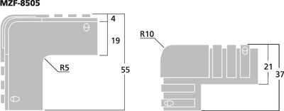 MONACOR MZF-8505 Kunststoff-Ecke