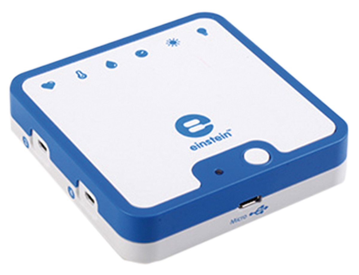 Fourier Einstein LabMate Plus Datenlogger inkl. 6 Sensoren intern, 4x Sensor-Port, Bluetooth, Akku