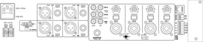 MONACOR PA-6040MPX 4-Zonen-Mischer