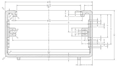 MONACOR AH-102/SW Gehäuse-Serie