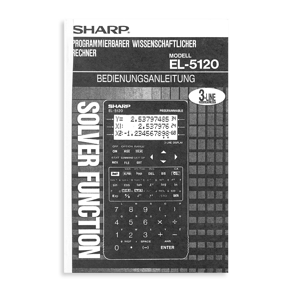 Anleitung für Sharp EL-5120 G (deutsch, 147 Seiten) ONLY MANUAL!!