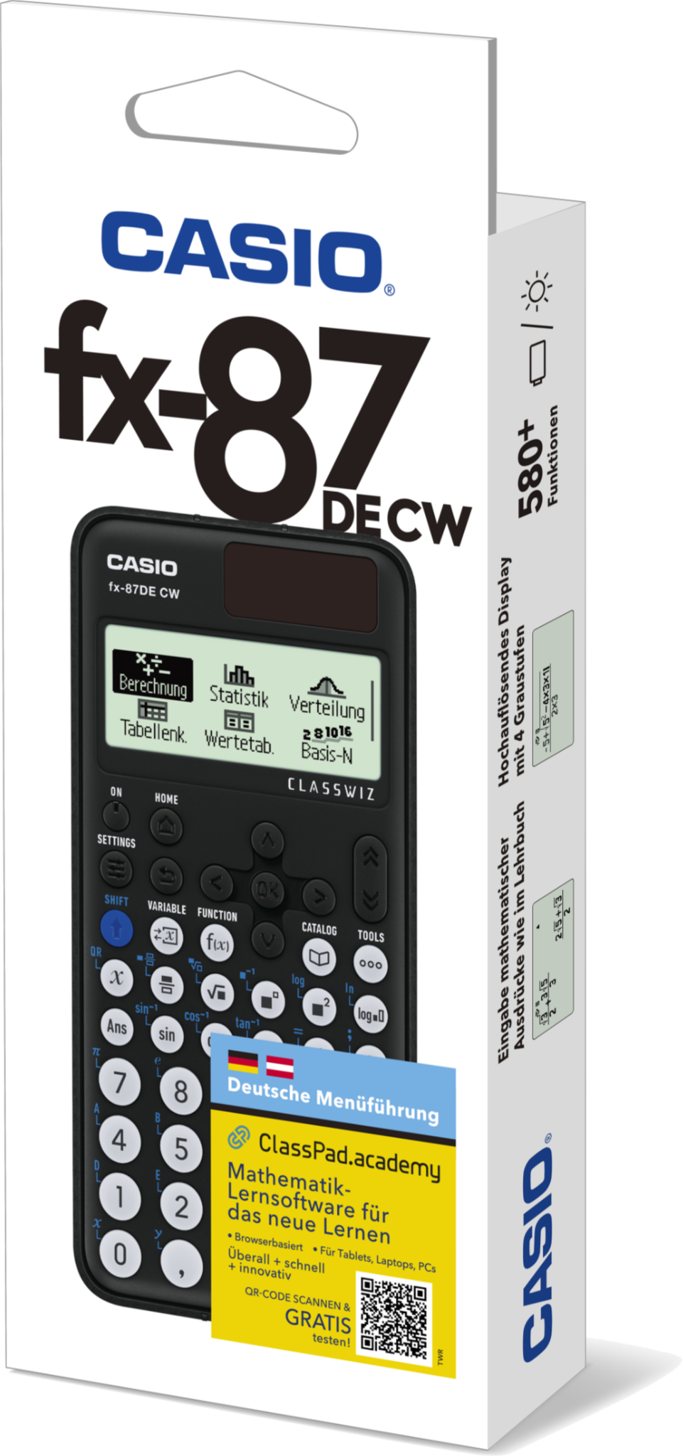 Casio FX-810 DE CW ClassWiz Schulrechner mit Rosen-Bedruckung (Motiv 03)