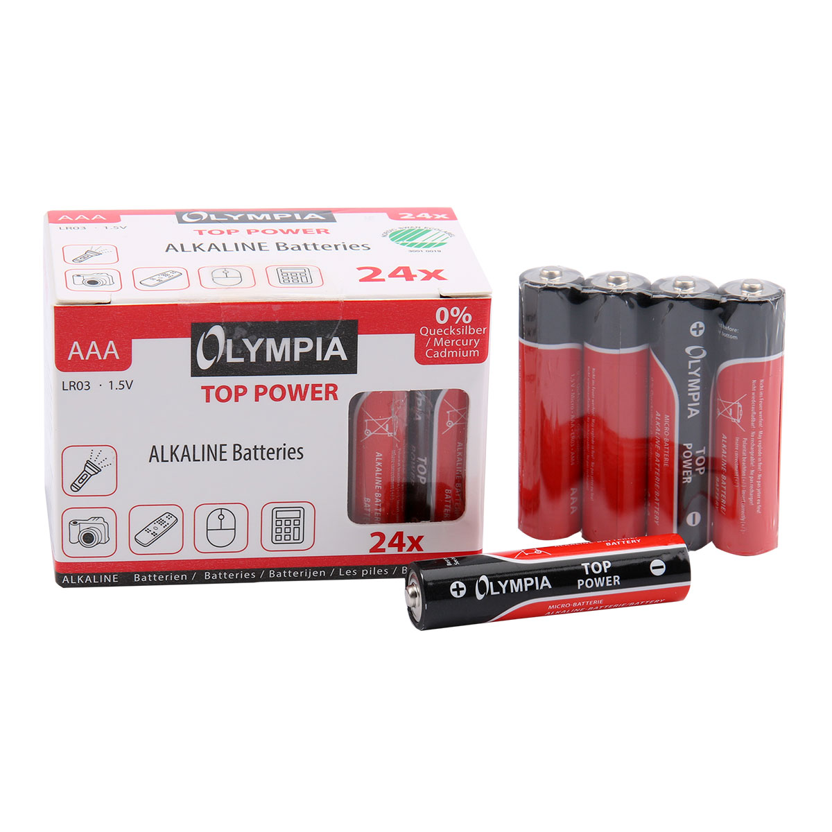 Olympia Alkaline Batterien AAA 24er Pack 