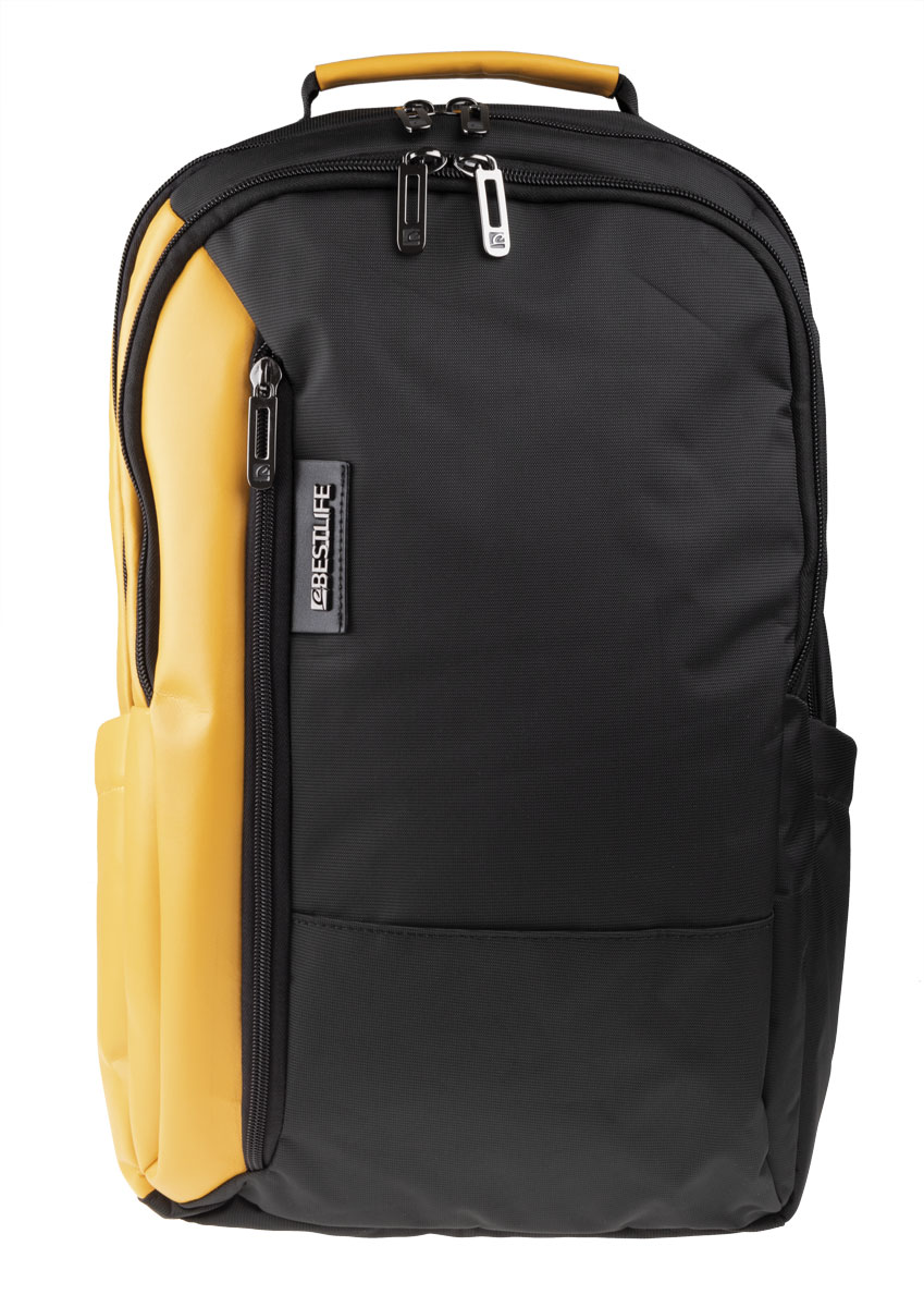 BestLife Business Titan RUCKSACK schwarz/gelb Laptop Rucksack für 15,6"