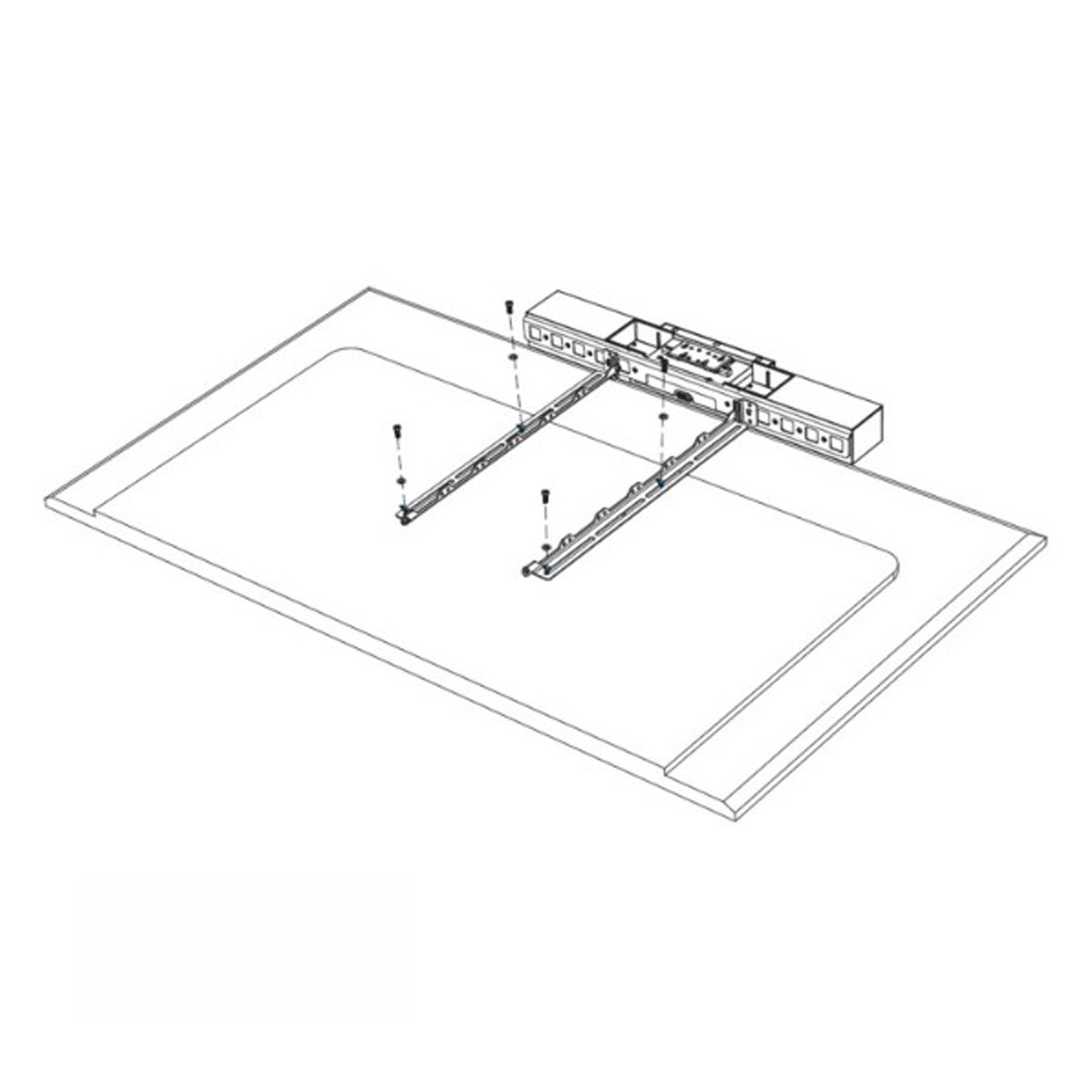 POLY Studio Display-Befestigungskit für Soundbar, Kamera, über/unter Bildschirm