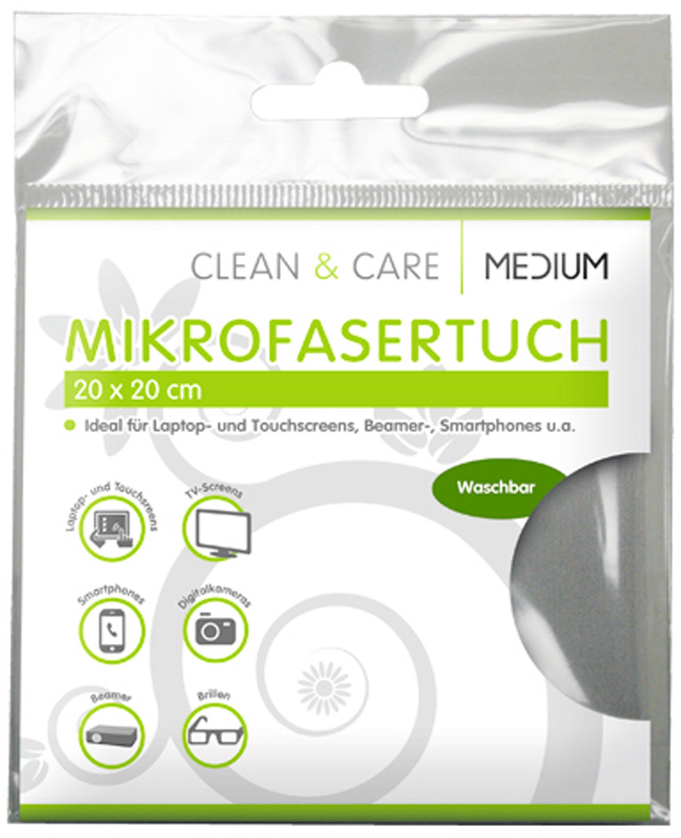 MEDIUM CLEAN & CARE Mikrofasertuch 20x20cm extrafein waschbar