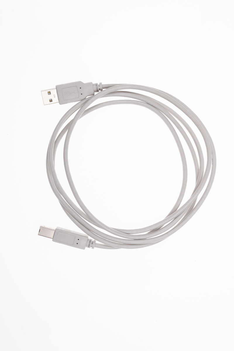 USB 2.0 Anschlusskabel 1,80m Stecker A an Stecker B grau