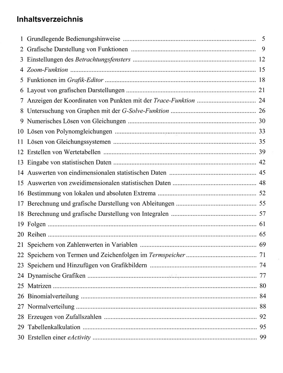 Einführende Tipps in die Arbeit mit dem FX-9860GII 