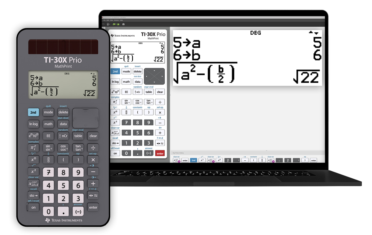 TI-30 X Prio MathPrint Schulrechner IQB-Standard 