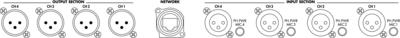 MONACOR DADC-144DT 4-Kanal-Dante®-Transceiver