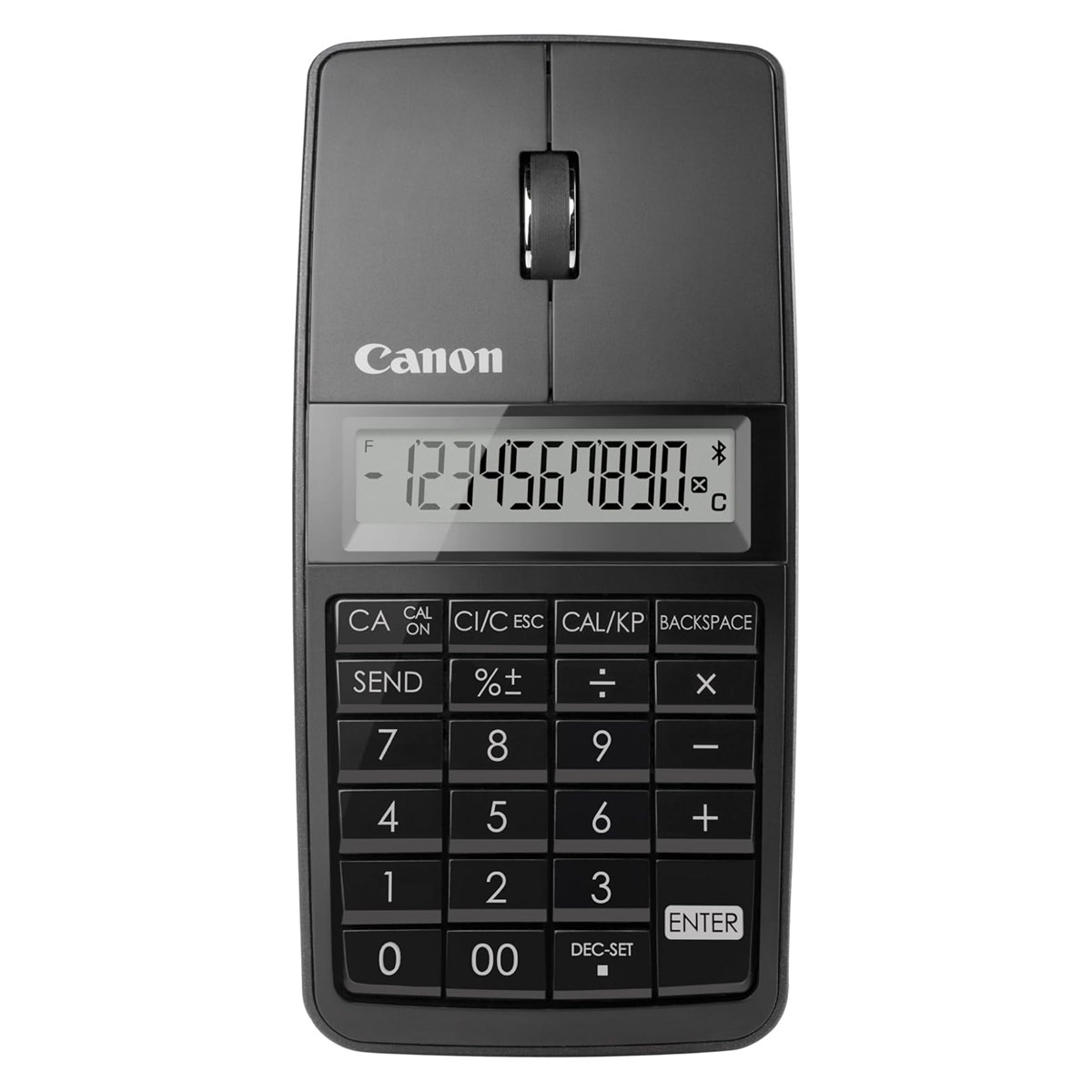 Canon X-Mark I Mause 3 in 1 Gerät in schwarz, 10-stelliger Rechner, Funk-Mause, Zahlenfeld