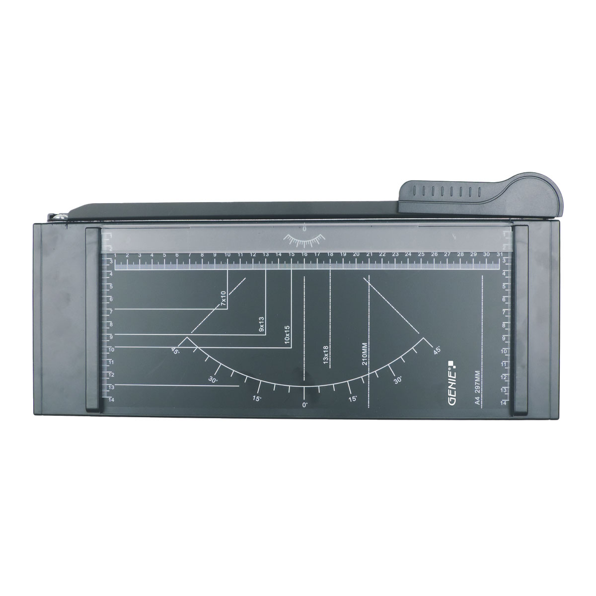 Genie GH 40 B Hebel-Schneidemaschine A4, metall, bis 310mm Schnittlänge, Schnittleistung: max. 5 Blatt bei 80gr/m²