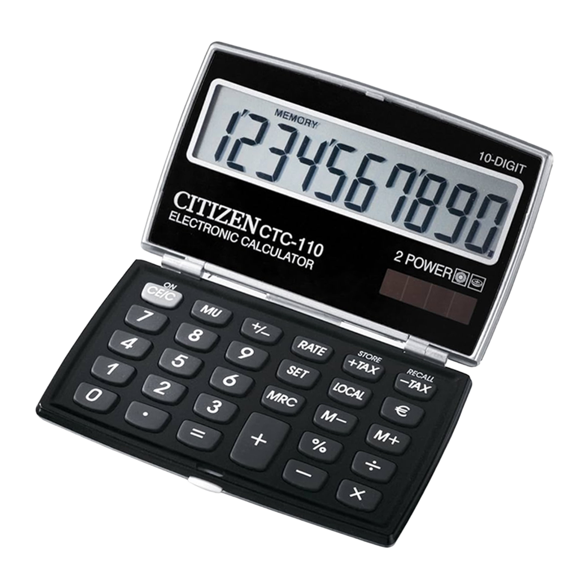 Citizen CTC 110 BK WB Taschenrechner schwarz 