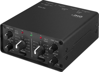 IMG STAGELINE MPA-202 2-Kanal-Low-Noise-Mikrofon-Vorverstärker