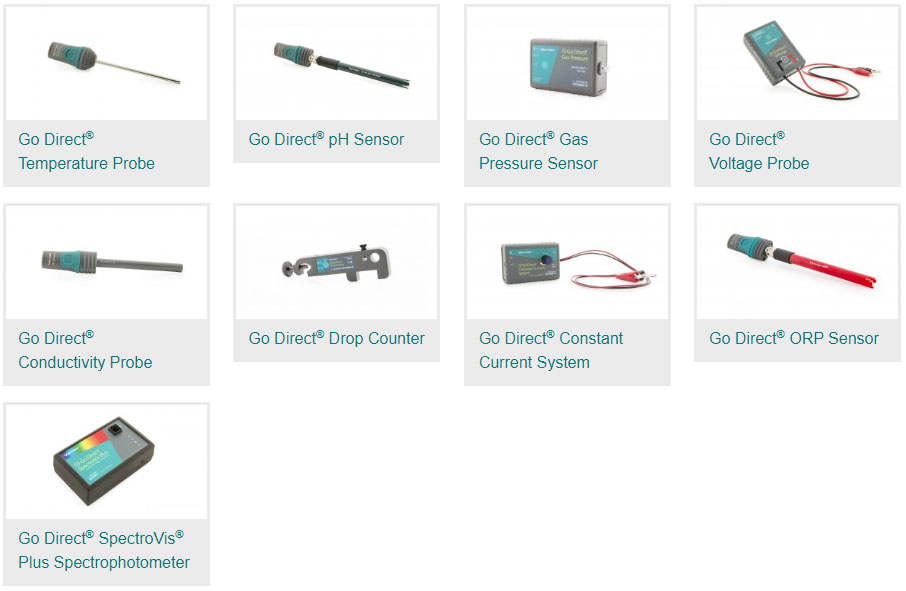 Vernier Advanced Chemistry Go-Direct-Package GDP-CHMA-SV inkl. 9 Sensoren