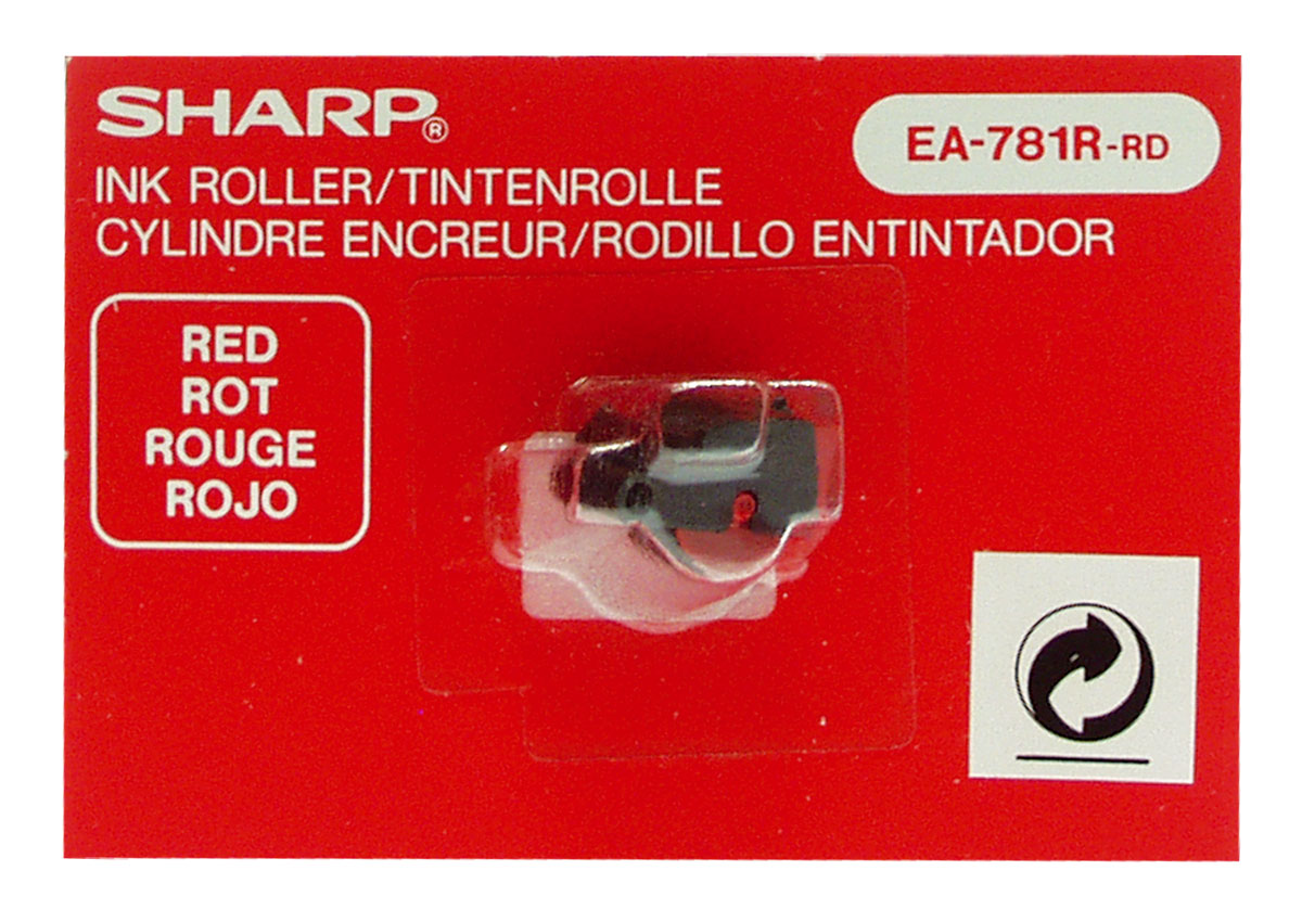 Sharp EA-781 RRD Inkroller rot Inhalt 1 Farbrolle, Gruppe 749