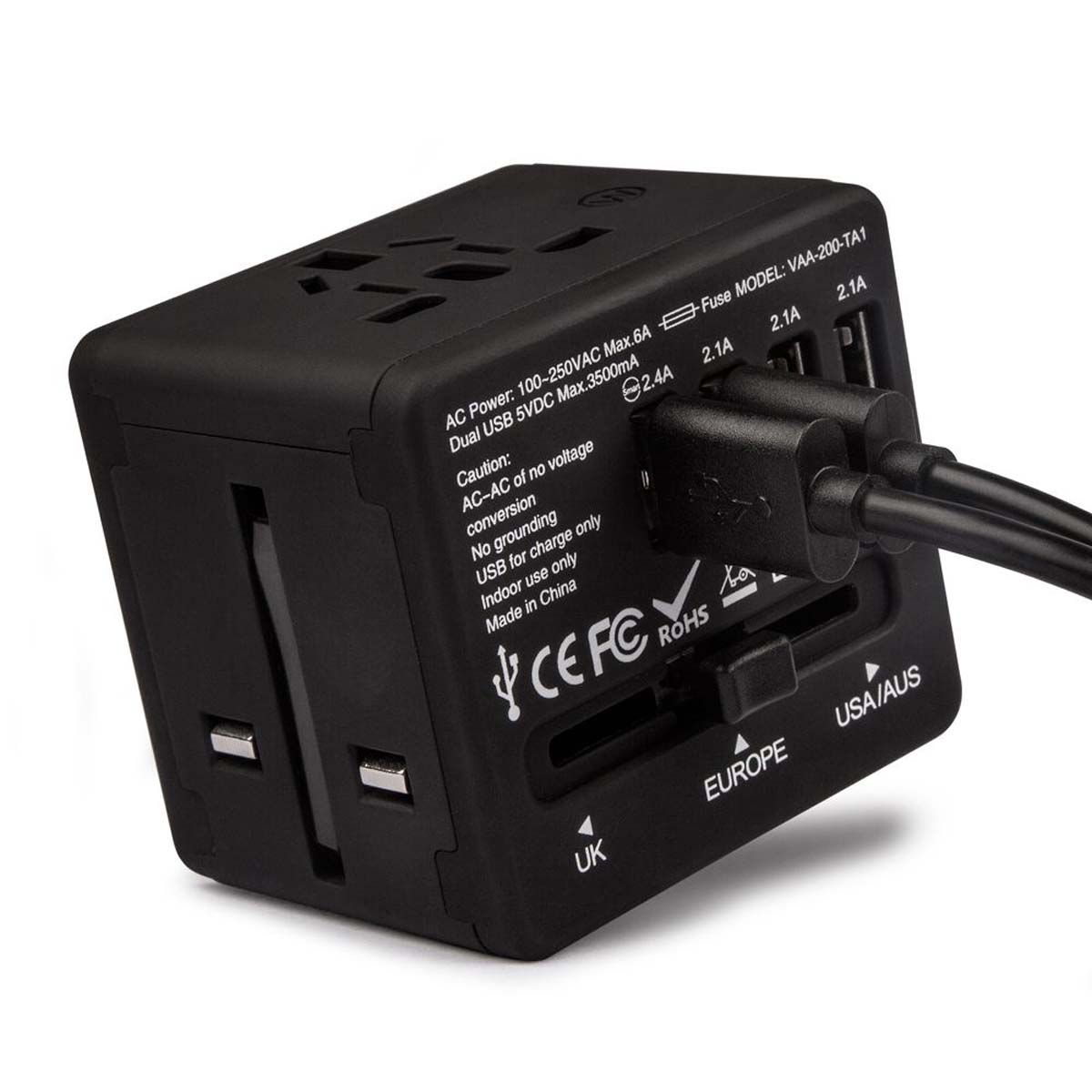 Veho TA-1 Universal 4-Port Netzteil 3.5 A 4 USB- Anschlüsse