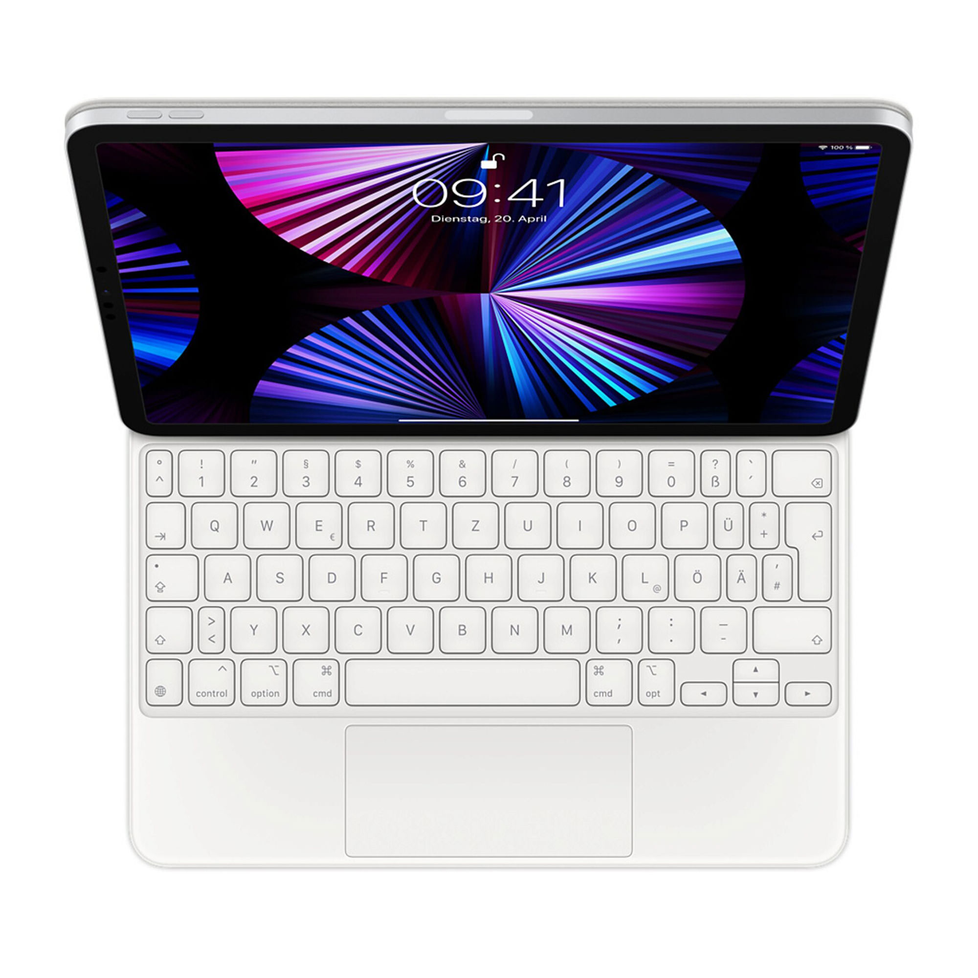 Apple Magic Keyboard für das 11 iPad Pro (1.+2.+3. Generation) & iPad Air 10.9  weiß - Deutsch 