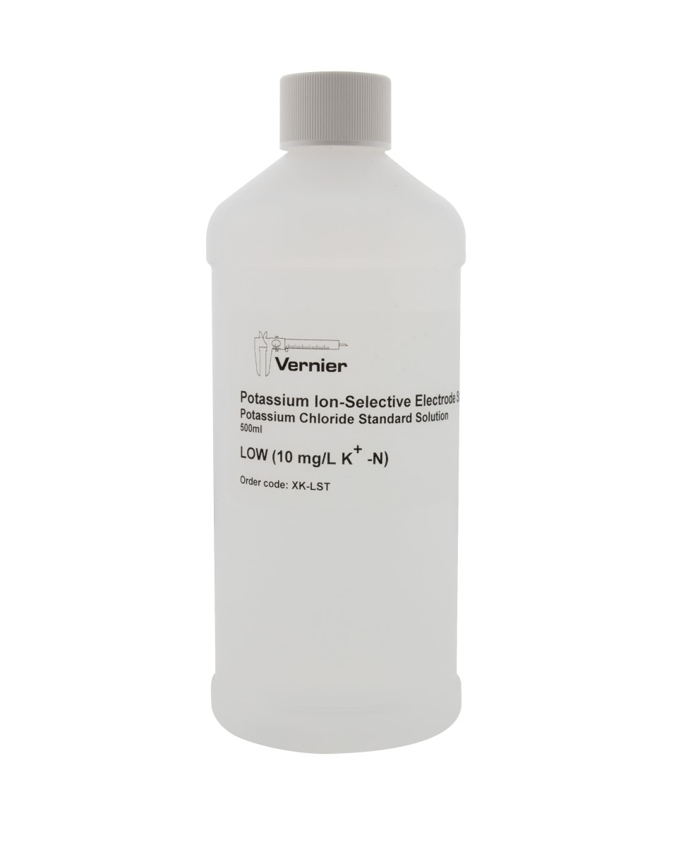 Kalibrierungslösung von Vernier (10 mg/l K+) für Kalium-Ionen-Sensor Low (500 ml Flasche)