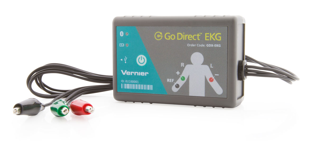 Vernier Go Direct® EKG Sensor GDX-EKG Wireless + USB