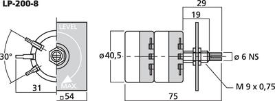 MONACOR LP-200-8 L-Regler, Pegelregler für Lautsprecher