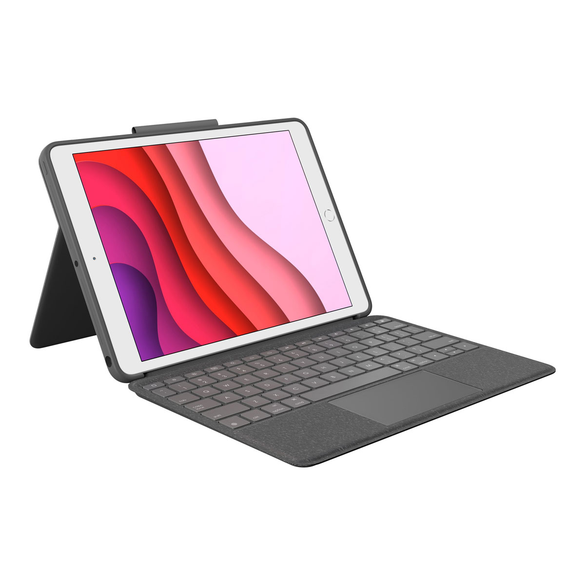 Logitech Combo Touch Foliehülle und Tastatur für Apple iPad 10.2 Zoll (7. / 8. / 9. Generation)