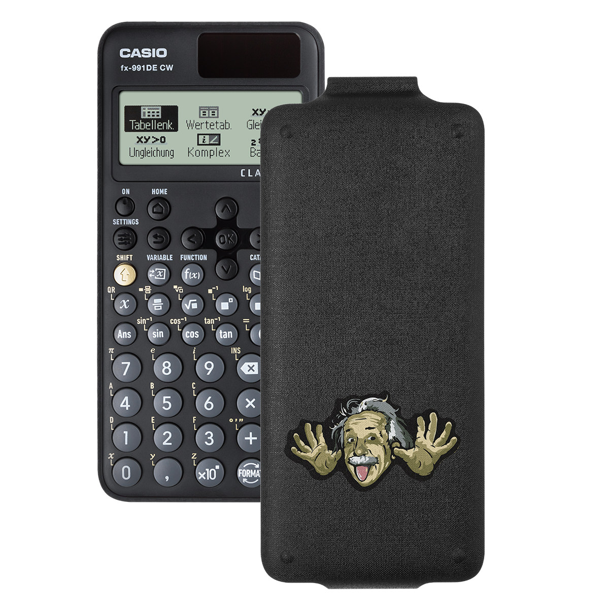 Casio FX-991 DE CW ClassWiz Schulrechner mit Einstein-Bedruckung (Motiv 15)