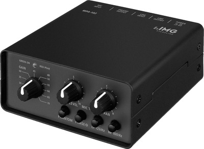 IMG STAGELINE MPA-102 1-Kanal-Low-Noise-Mikrofon-Vorverstärker