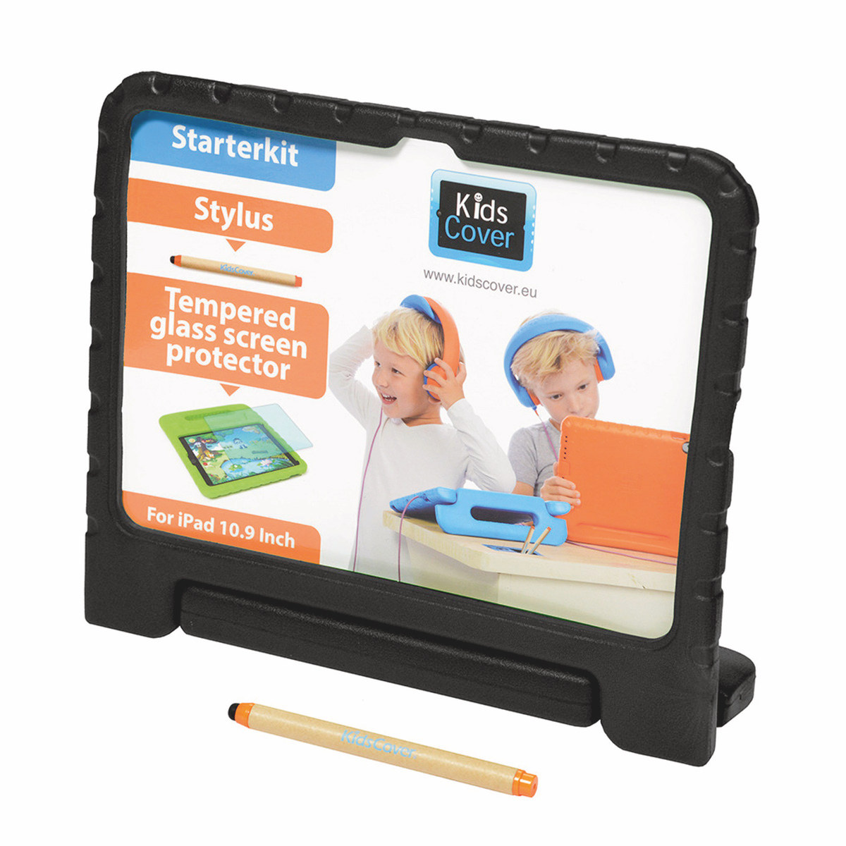 PARAT KidsCover für iPad® 10,9" (10. Gen.), inkl. Stylus, schwarz