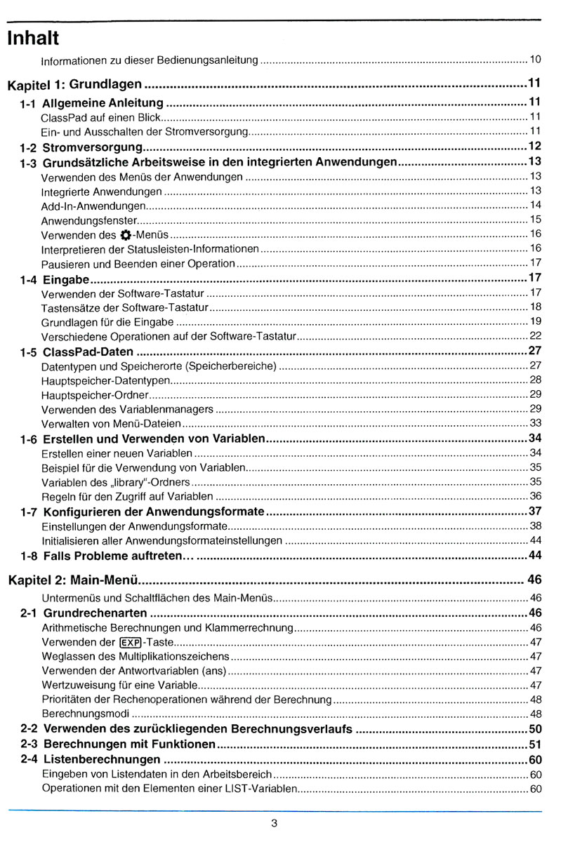 Erweiterte deutsche Anleitung für ClassPad II (CP400) mit ca. 337 Seiten