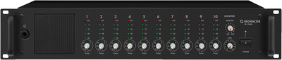 MONACOR PA-1200M Monitoreinheit, 10 + 1 Kanäle