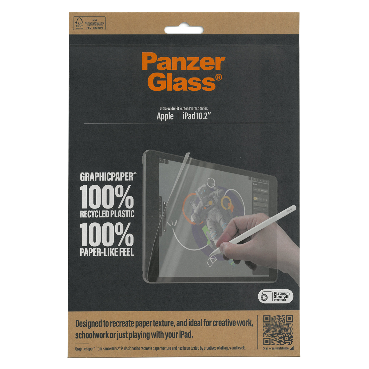 PanzerGlass® GraphicPaper® Screen Protector iPad 10.2'' - Ultra Wide Fit 