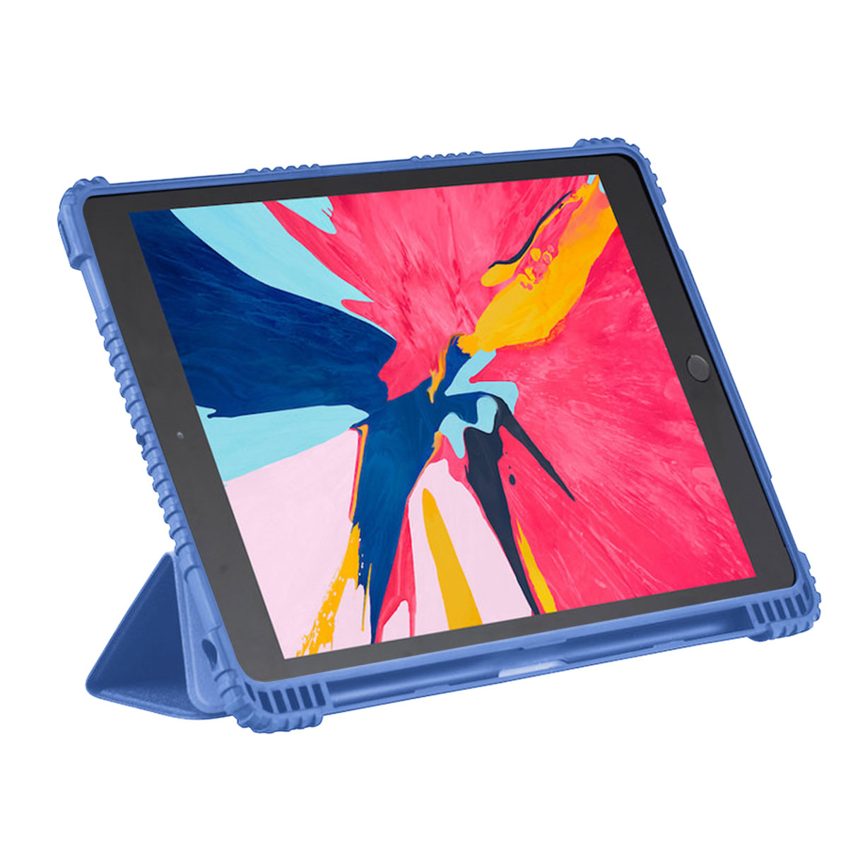 SHOCKGUARD View PEN iPad 10.2 Case in blau/transparent