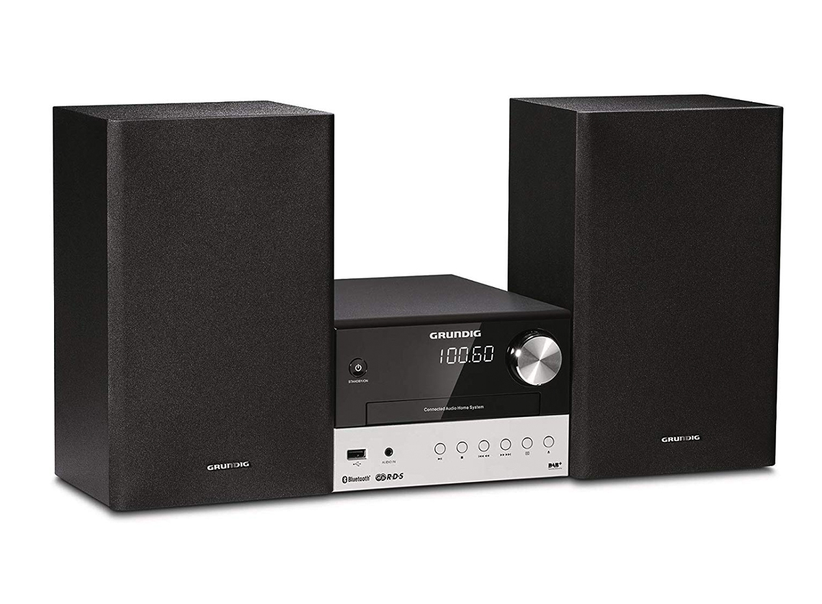 Grundig CMS 3000 BT | DAB+ DAB UKW Mini Anlage 2x15 Watt, Bluetooth, MP3, CD-Player, USB