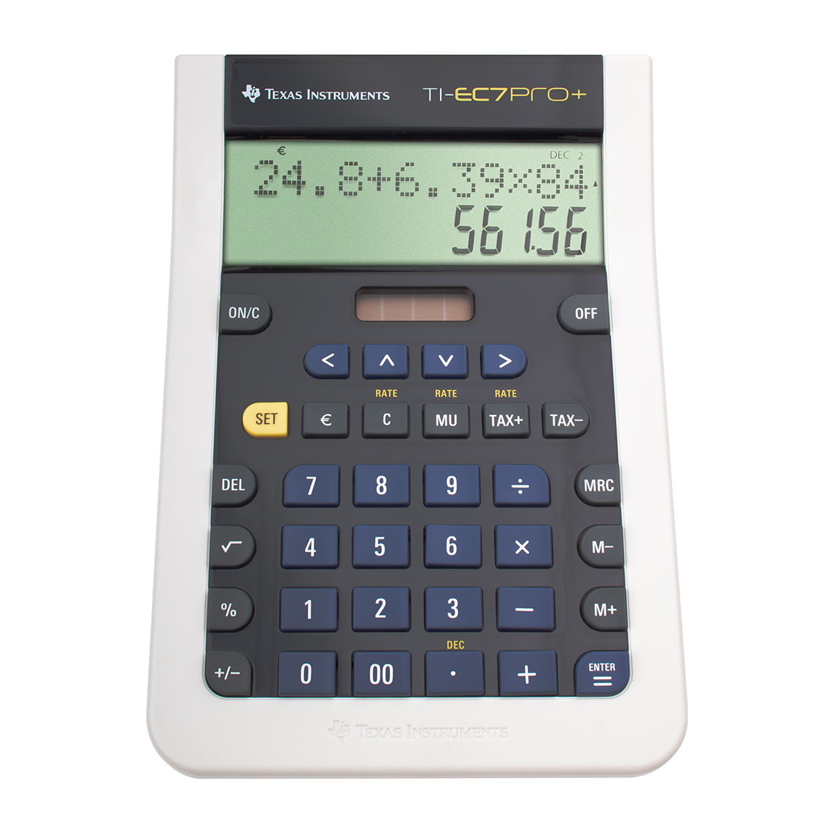 TI-EC-7 Pro Plus Tischrechner 12-stellig 2-zeilig LCD-Display Währungsfunktion