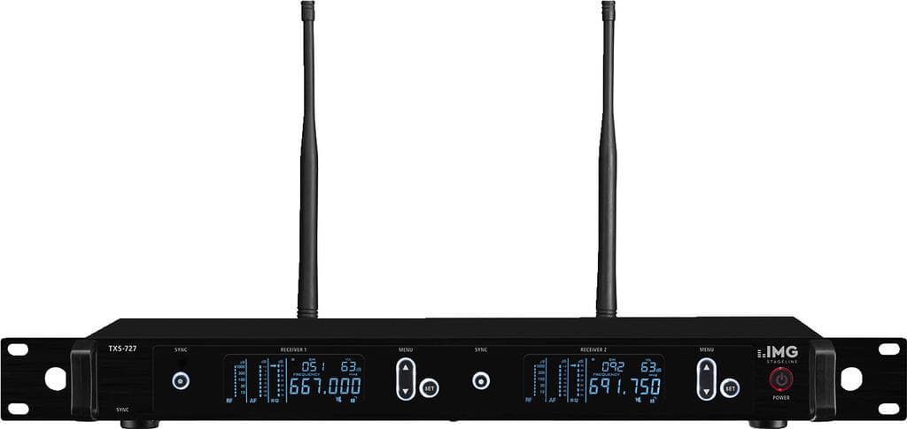 IMG STAGELINE TXS-727 2-Kanal-Multi-Frequenz-Empfängereinheit