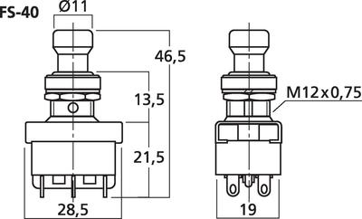 MONACOR FS-40 Fußschalter