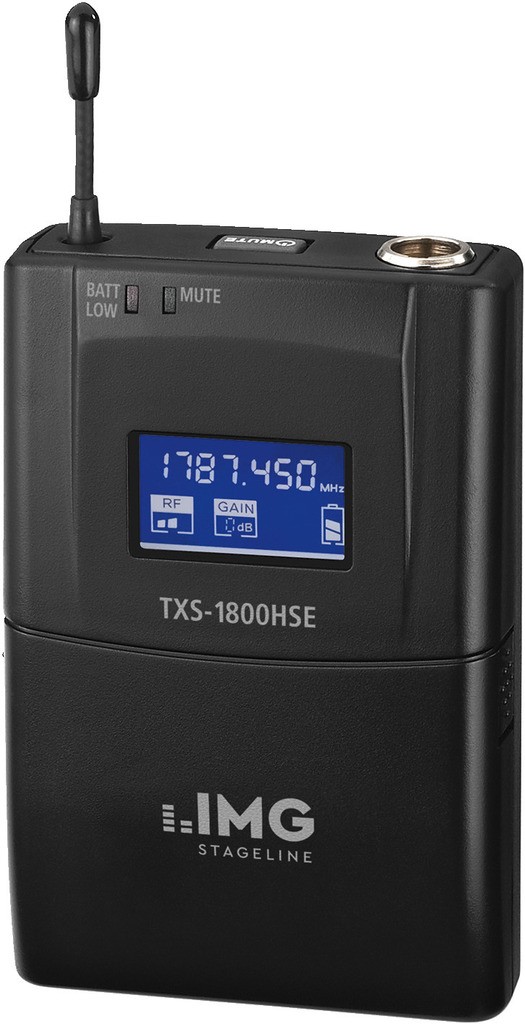 IMG STAGELINE TXS-1800HSE Multi-Frequenz-Taschensender, 1,8 GHz