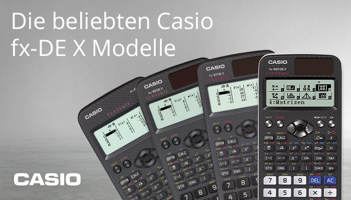 Die Casio DE X Modelle