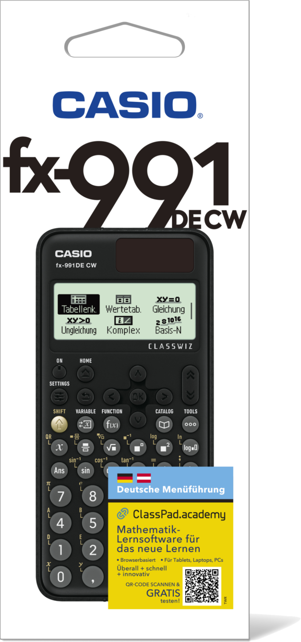 Casio FX-991 DE CW ClassWiz Schulrechner mit Rosen-Bedruckung (Motiv 03)