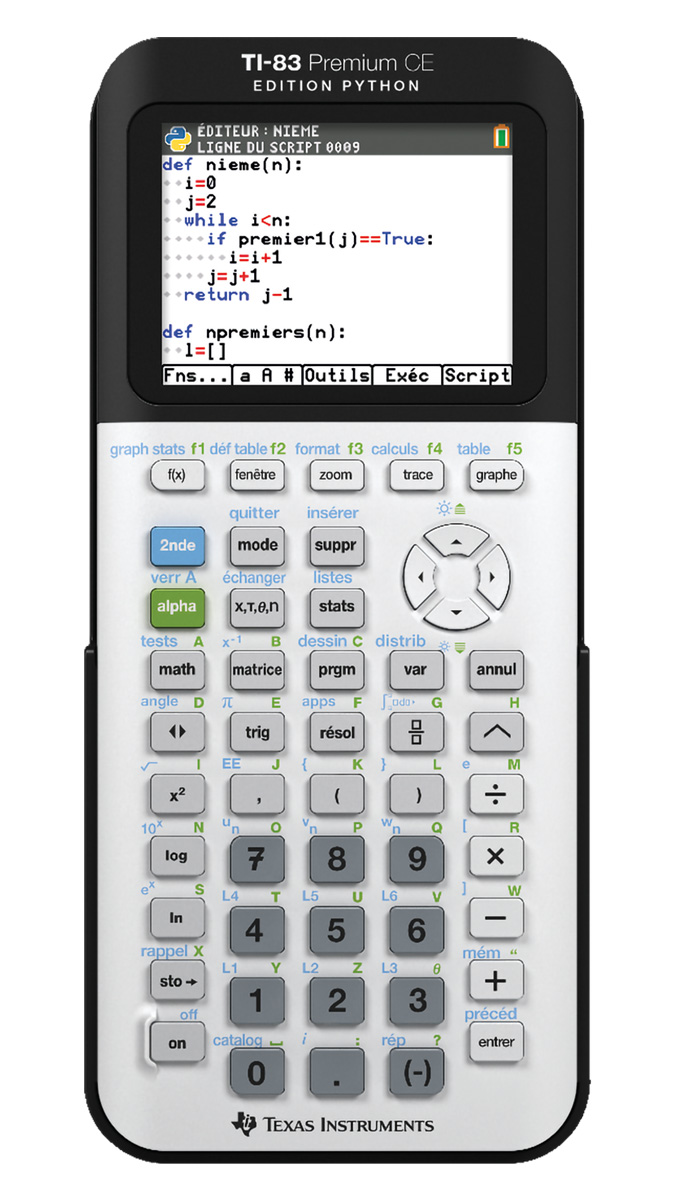 TI-83 Premium CE Edition Python 