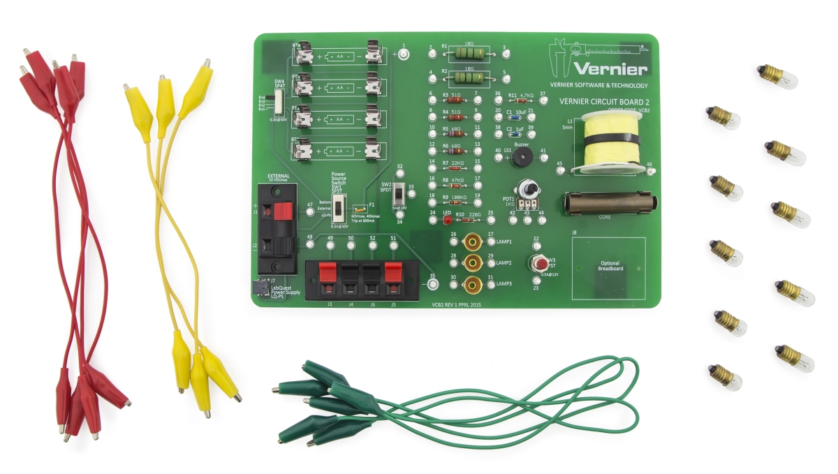 Circuit Board2 - vorkonfigurierte Leiterplatte zur Verbind.elektr.Bauteile mit Strom- u.Spannungssen.