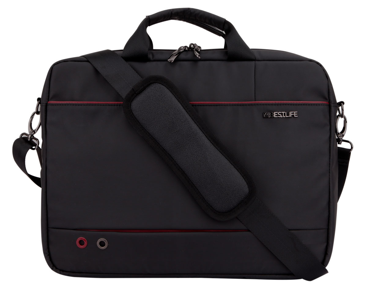 BestLife Business Quark UMHÄNGETASCHE schwarz Laptop Briefcase für 15,6"