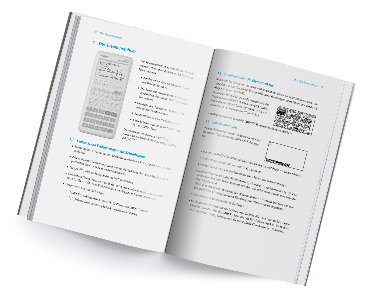 Im Fokus: Casio FX-9860GIII - inkl. Python Arbeitsbuch mit Bsp. & Erklärungen