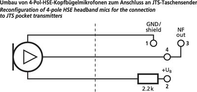 MONACOR HSE-100 Kopfbügelmikrofone