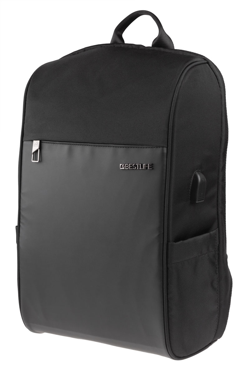 BestLife TravelSafe Relleu RUCKSACK Laptop Rucksack für 15,6" + USB Connector