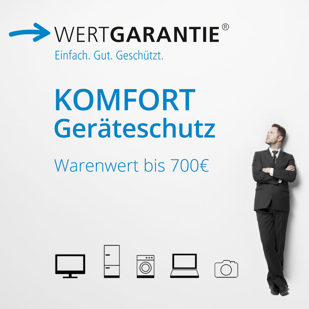 Wertgarantie Komfort Geräteschutz bei technischen Geräten bis 700€