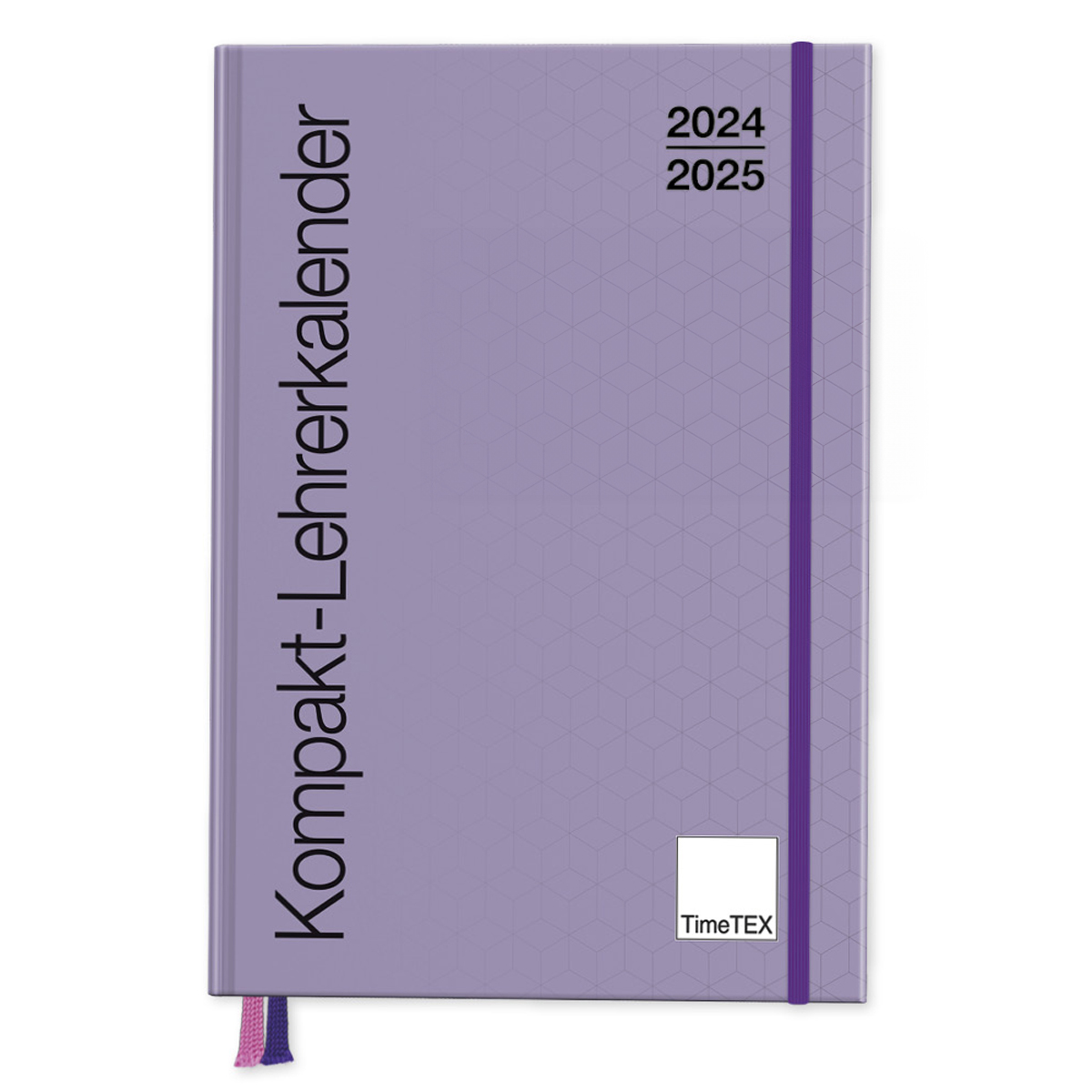 TimeTEX Kompakt-Lehrerkalender 2024/2025 A4-Plus Softcover, 2 Lineal-Lesezeichen, Verschluss-Gummi